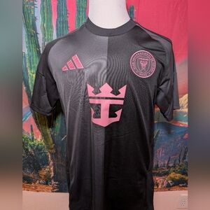 Adidas Lionel Messi Inter Miami CF 25/26 Away Jersey Black and Pink Size L New